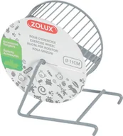 Akcesoria dla gryzoni - Zolux Kołowrotek metalowy 11 cm kol szary - miniaturka - grafika 1