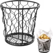 Miski i półmiski - Hendi Koszyk druciany do podawania przekąsek pieczywa BASIC owalny 230x180 mm 425831 - miniaturka - grafika 1