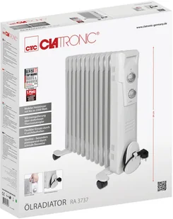 CLATRONIC Grzejnik olejowy 11 żebrowy RA 3737 - Ogrzewanie przenośne - miniaturka - grafika 8