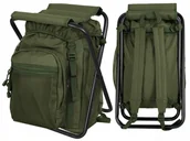 Plecaki - Krzesło / Plecak Wojskowe Wędkarskie Składane Oliv - miniaturka - grafika 1