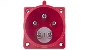 PCE Polska sp. z o.o. Wtyczka tablicowa (zwrotnica faz) 32A 5P 400V czerwona IP44 8625-6 - Kostki, złączki, wtyczki - miniaturka - grafika 2