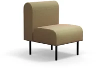 Sofy i kanapy - AJ Produkty Sofa modułowa VARIETY, 1-osobowa, tkanina Blues CSII, turkusowo-pomarańczowy - miniaturka - grafika 1