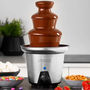 Princess Fontanna czekoladowa, XL, 90 W, srebrna Princess - Zestawy do fondue - miniaturka - grafika 5