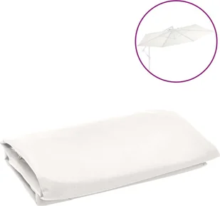 vidaXL Zamienne pokrycie parasola ogrodowego, piaskowa biel, 350 cm 313813 - Parasole ogrodowe - miniaturka - grafika 2