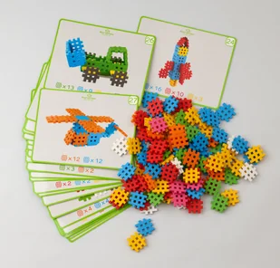 Mario-Inex MINI WAFLE EDU 500 EDUKACJA + karty zabaw 902189 - Klocki - miniaturka - grafika 4