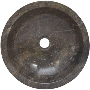 vidaXL Lumarko Umywalka, szara, 40x12 cm, marmurowa 149157 - Umywalki - miniaturka - grafika 4