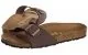 Klapki i japonki damskie - Birkenstock Klapki Madrid BF Nubuk Mocca 040093 (BK15-a) para 38:1|40:1|41:1| - miniaturka - grafika 1