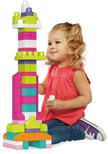 Fisher Price MEGA BLOCKS FIRST BUILDERS TORBA NA ZAMEK 60 ELEMENTÓW 65541084155 - Klocki - miniaturka - grafika 3