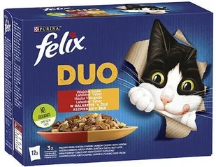 Purina Felix Duo Wiejskie Smaki w galaretce 72x85g 50108-uniw - Mokra karma dla kotów - miniaturka - grafika 2