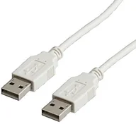 Kable USB - Value 11998944, kablem USB 2.0 typu A na wtyk A bursche, 4,5 m Biały 11998944 - miniaturka - grafika 1