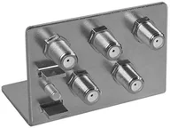 Kable - Axing qew 5  50 uziemienie kąt 5-krotnie łączenie Koax bloku uziemienia ocynkowane QEW 5-50 - miniaturka - grafika 1