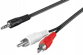 Kable komputerowe i do monitorów - Kabel Audio Stereo Jack 3.5MM Na 2x Rca M/M 3M - miniaturka - grafika 1
