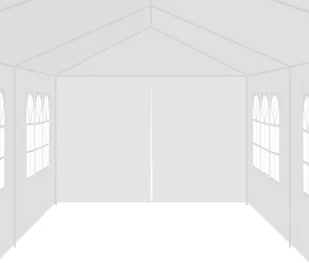 vidaXL Namiot ogrodowy, 3 x 12 x 2,55 m, biały - Pawilony ogrodowe - miniaturka - grafika 5