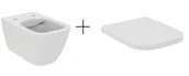 Miski WC - Ideal Standard T461401 + T468201 I.Life miska wisząca Rimless +deska wolnoopadająca - miniaturka - grafika 1