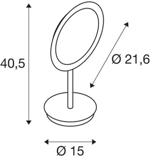 Spotline SLV MAGANDA TL wewnętrzna lampa stołowa LED chrom przełącznik CCT 2700/3000/4000 K 1004970 - Lampy pozostałe - miniaturka - grafika 7