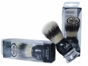Omega Włoski pędzelek do golenia 10275 Czarny - Pędzle do golenia - miniaturka - grafika 2