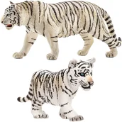 Figurki dla dzieci - Schleich Zestaw Wild Life figurki tygrys biały + tygrysiątko SLH 14731_SLH 14732 - miniaturka - grafika 1