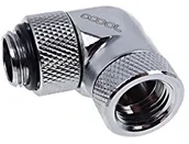 Chłodzenie wodne - Alphacool sopel lodu adapter kąt 90 ° CH | obrotowy G1/4 AG na G1/4 IG  Chrome - miniaturka - grafika 1