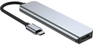 Braders Adapter V4 6w1 do Laptopa Szary - Adaptery i przejściówki - miniaturka - grafika 3