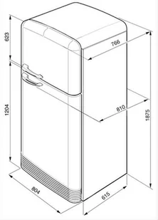 Lodówka Smeg FAB50RCRB - Lodówki - miniaturka - grafika 4