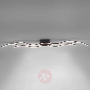 Leuchten Direkt Lampa sufitowa LED Wave czarna 137,5 cm - Lampy sufitowe - miniaturka - grafika 2