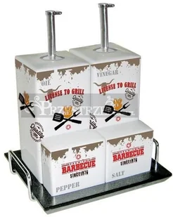 PRZYPRAWNIKI: POJEMNIKI NA OLIWĘ, OCET, SÓL I PIEPRZ - License to grill 602532 - Pojemniki na przyprawy PRZYPRAWNIKI: POJEMNIKI NA OLIWĘ, OCET, SÓL I PIEPRZ - License to grill 602532 - Pojemniki na przyprawy - miniaturka - grafika 1