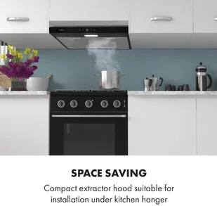 Klarstein Contempo Neo 60 Czarny - Okapy kuchenne - miniaturka - grafika 2