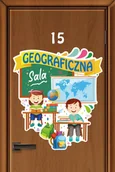 Systemy ekspozycyjne i znaki informacyjne - Kolorowa naklejka na drzwi: Sala Geograficzna EN072 - miniaturka - grafika 1