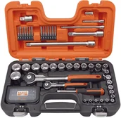 Zestawy narzędziowe - BAHCO Zestaw 79 szt. kluczy nasadowych i końcówek 1/4"" + 1/2"", [SW79] - miniaturka - grafika 1