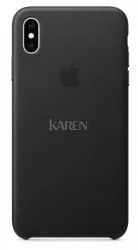 Apple iPhone XS Max Leather Case czarny (MTF22MP/A) - Etui i futerały do telefonów - miniaturka - grafika 2