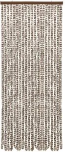 vidaXL Zasłona przeciwko owadom, kolor taupe i biel, 56x185 cm, szenil vidaXL - Akcesoria do okien - miniaturka - grafika 2