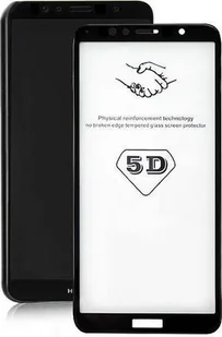 Qoltec Szkło ochronne hartowane do Huawei Y6 2018 5D czarne (51611) - Szkła hartowane na telefon - miniaturka - grafika 3