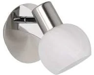 Trio RL Antibes R80171007 kinkiet lampa ścienna 1x28W E14 nikiel mat / alabaster - Lampy ścienne - miniaturka - grafika 2