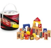 Klocki - Brimarex Klocki drewniane 50 elementów - Cars 3 1798690 - miniaturka - grafika 1