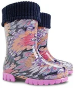 Buty dla dziewczynek - Demar Kalosze dziecięce TWISTER LUX PRINT M (28-35) - Duża 0039M - miniaturka - grafika 1