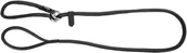 Smycze dla psów - Kerbl Smycz dla psa Roma (śliska), 1,7 m, czarna skóra, 81099 - miniaturka - grafika 1