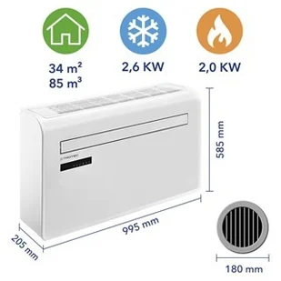 Trotec Klimatyzator ścienny PAC-W 2600 SH - Klimatyzatory - miniaturka - grafika 5