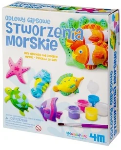 4M Odlewy gipsowe Stworzenia morskie zestaw kreatywny - Masy plastyczne - miniaturka - grafika 3