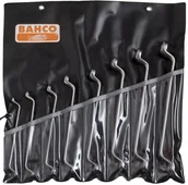 Klucze i nasadki - BAHCO Zestaw kluczy oczkowych, dwustronnych, odgiętych, 2M/8T SNA Europe - miniaturka - grafika 1