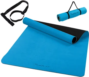 Movit NIEBIESKA MATA TPE 190x100x0,6cm DO ĆWICZEŃ JOGI - Maty do ćwiczeń - miniaturka - grafika 3