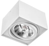 Lampy sufitowe - Spectrum CHLOE AR111 GU10 IP20 kwadratowa biała ruchoma downlight SLIP005038 - miniaturka - grafika 1