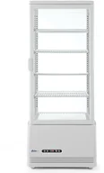 Szafy i witryny chłodnicze - Hendi Witryna chłodnicza nastawna 98 l biała 233665 - miniaturka - grafika 1