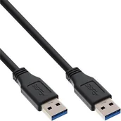 Kable USB - InLine Kabel USB USB 3.0 A/A 0.5m Czarny 35205 - miniaturka - grafika 1