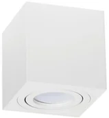 Oprawy, klosze i abażury - Kobi Oprawa oprawka led halogenowa ruchoma kwadratowa kolor biały OH37 6765 6765 - miniaturka - grafika 1