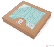 Pościel dla dzieci - KOCYK BAMBUS MIĘTA WARKOCZ+PUDEŁKO - miniaturka - grafika 1