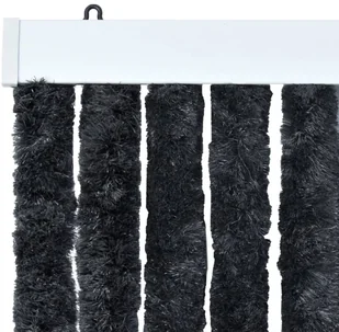 VidaXL Zasłona przeciwko owadom, antracytowa, 90x220 cm, szenil 284289 VidaXL - Moskitiery - miniaturka - grafika 5