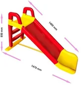 Place zabaw - 3toysM 3TOYS Zjeżdżalnia Duża 3 Stopniowa Czerwona 140cm 1500 $ - miniaturka - grafika 1