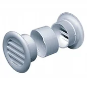 Kratki wentylacyjne - Parkanex Drzwiowa Okrągła Tworzywo Fi 40 Biała - miniaturka - grafika 1