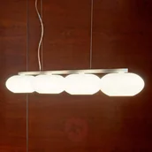 Lampy sufitowe - Casablanca AIH - wisząca lampa belka z 4 szklanymi kloszami - miniaturka - grafika 1