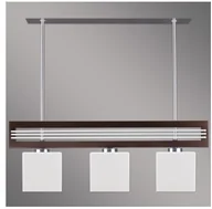 Lampy sufitowe - Luxera Lampa wisząca SANGA 3xE14/60W brązowy - miniaturka - grafika 1